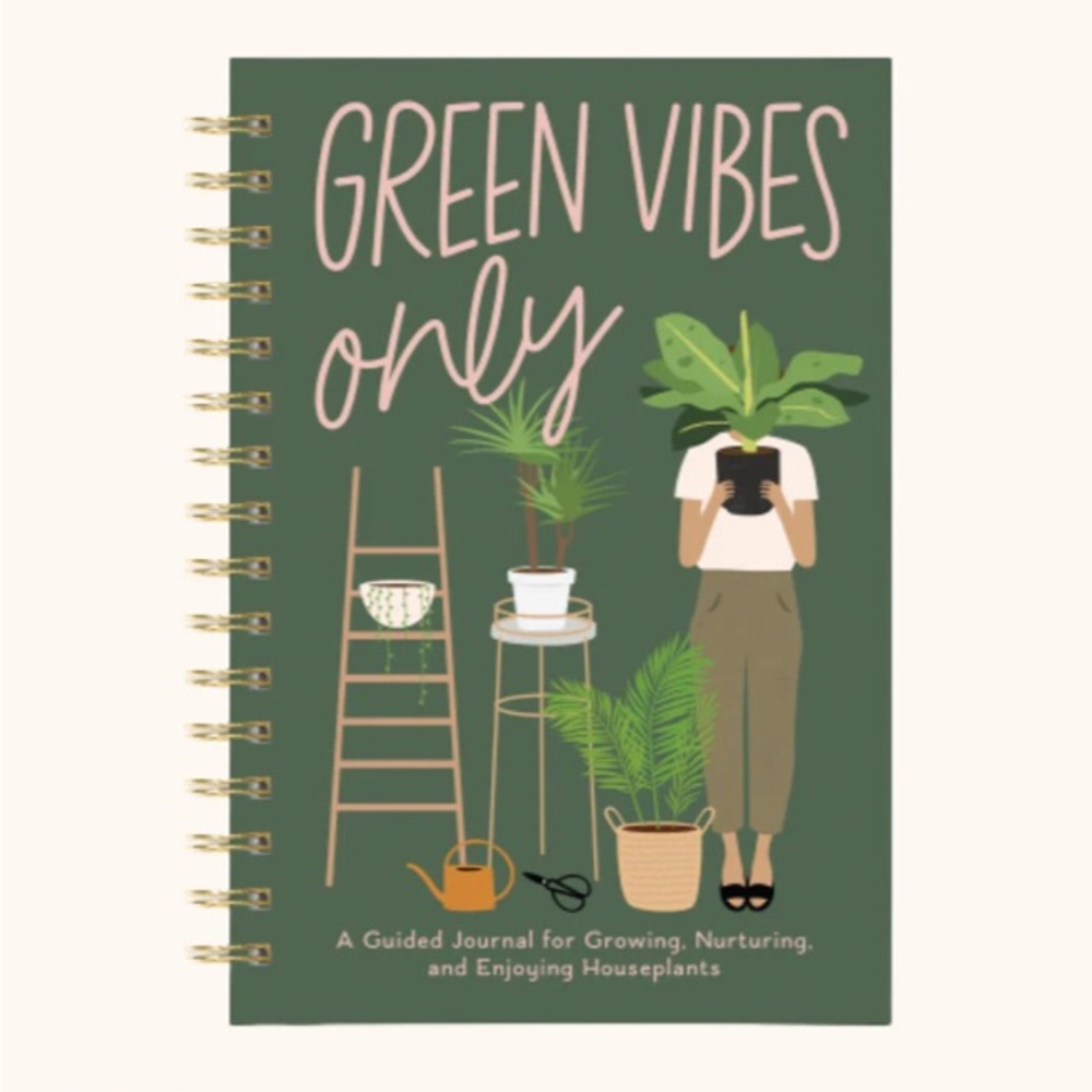 Green Vibes Only Guided Houseplant Journal